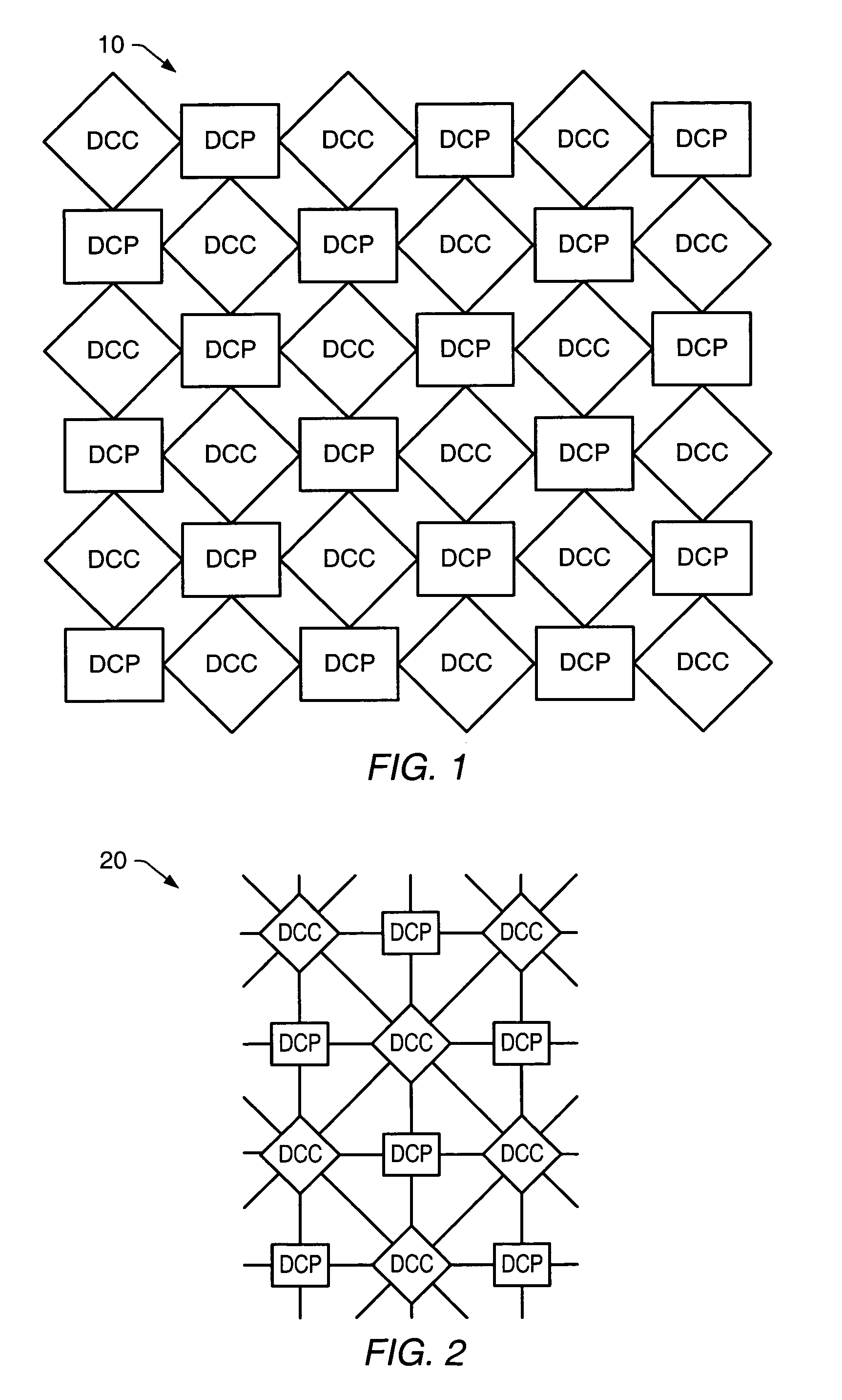 Processing system with interspersed processors and communication elements