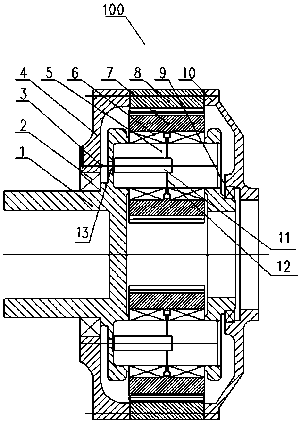 Planet carrier lubricating structure of wind power gear box