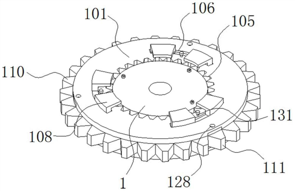 Combined transmission gear convenient to disassemble and assemble