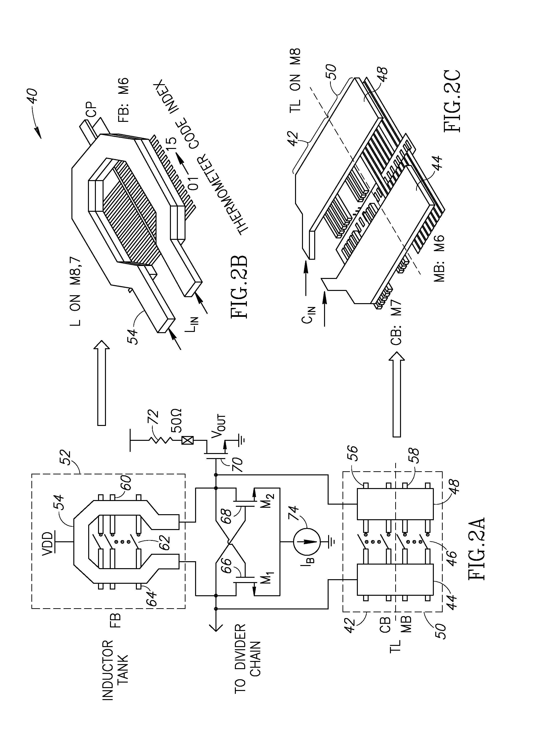 High resolution millimeter wave digitally controlled oscillator with reconfigurable distributed metal capacitor passive resonators