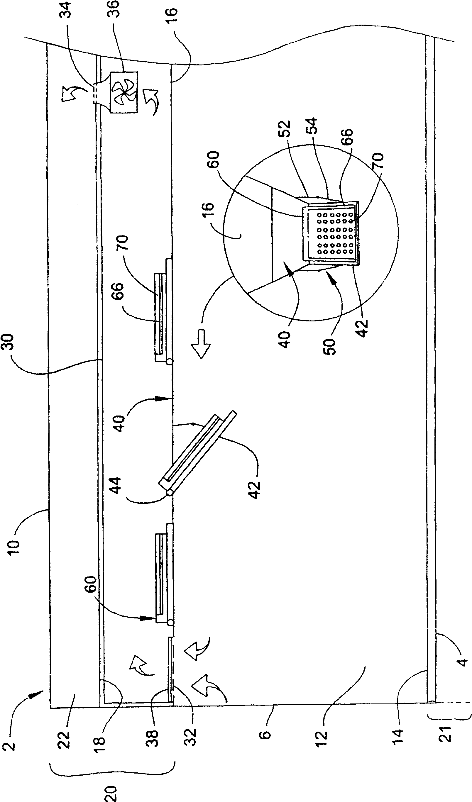 Storage system for electrical equipment in vehicles