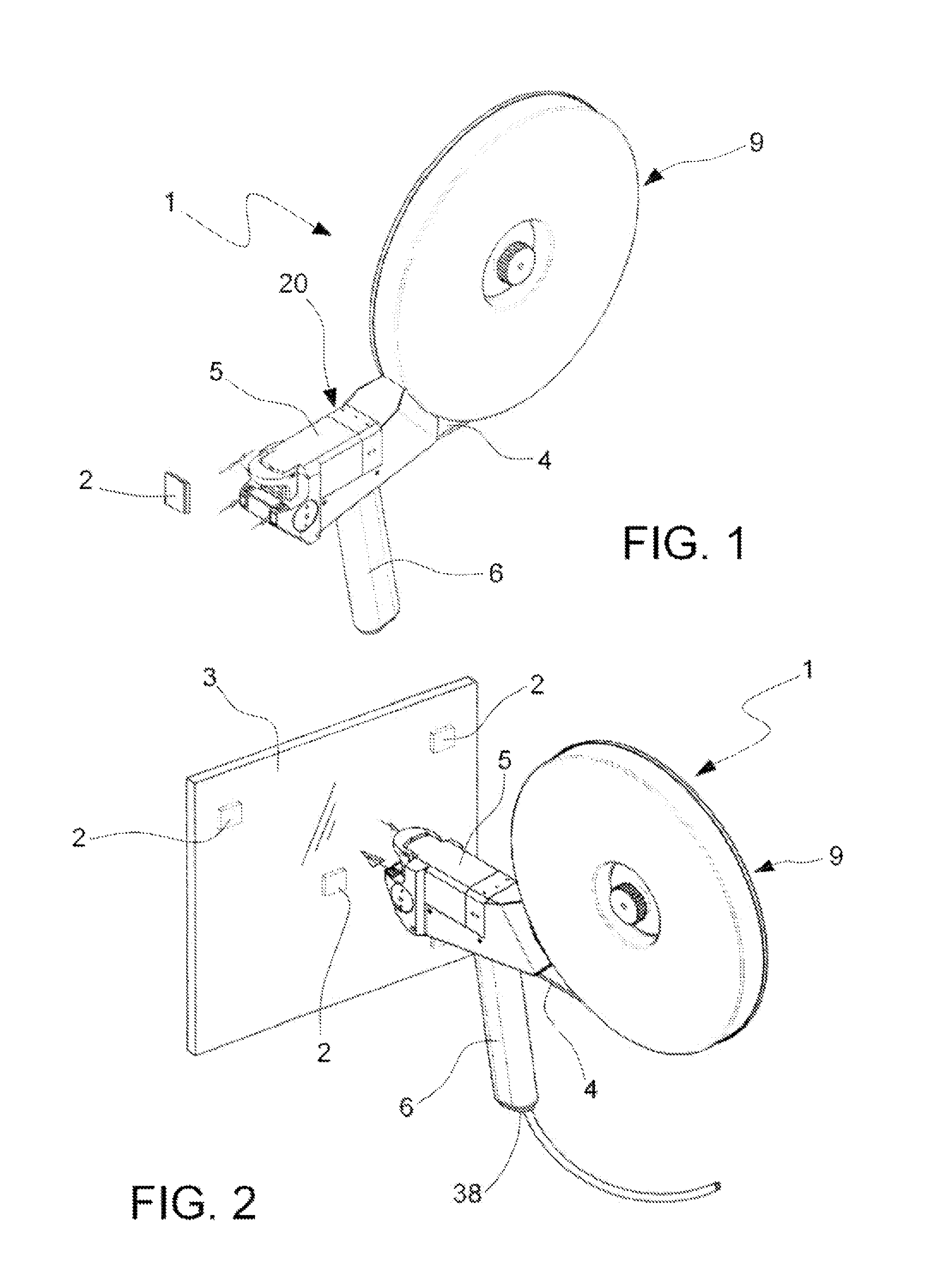 Apparatus for the application of spacer elements onto plates