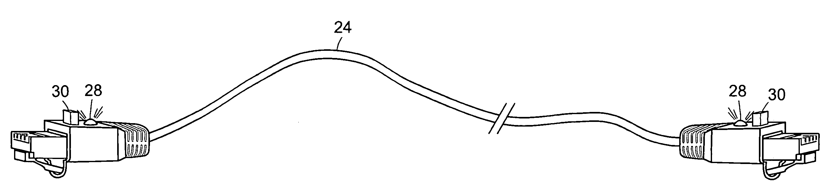 Self-identifying cable for interconnecting electronic devices