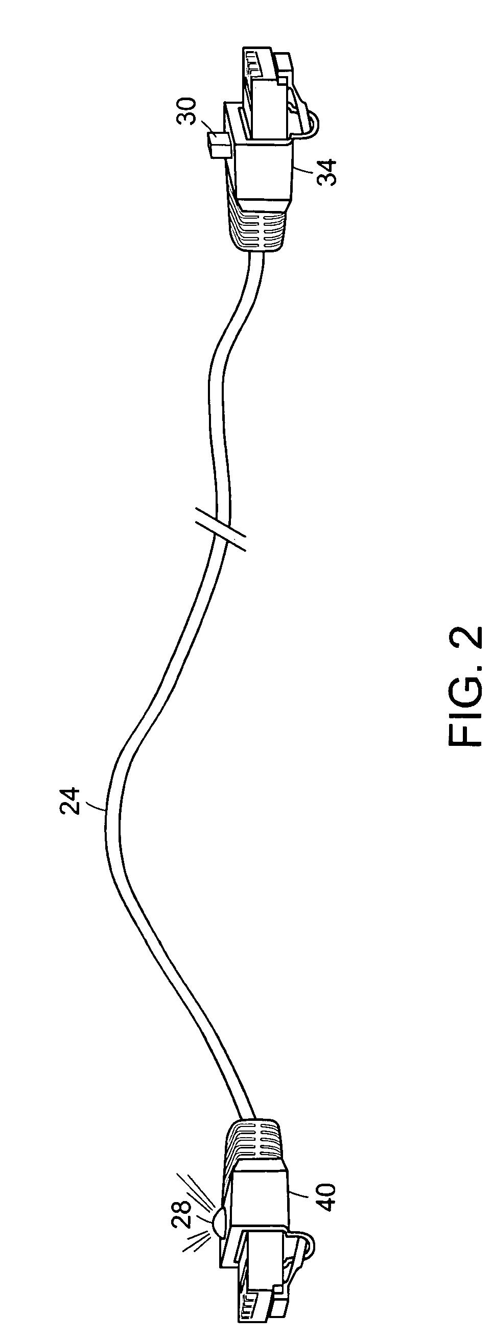 Self-identifying cable for interconnecting electronic devices