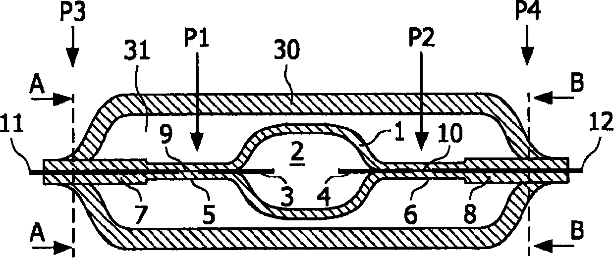 Method for manufacturing a double tube discharge lamp