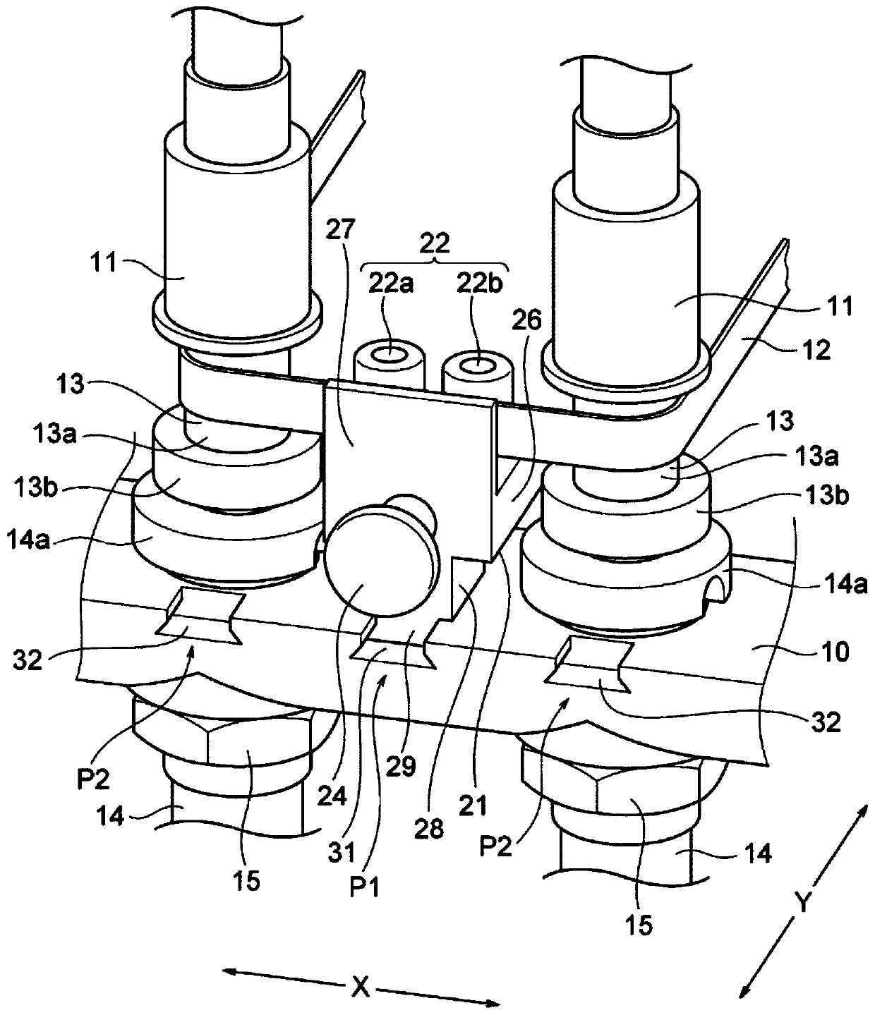 Spindle brake device of spinning machine