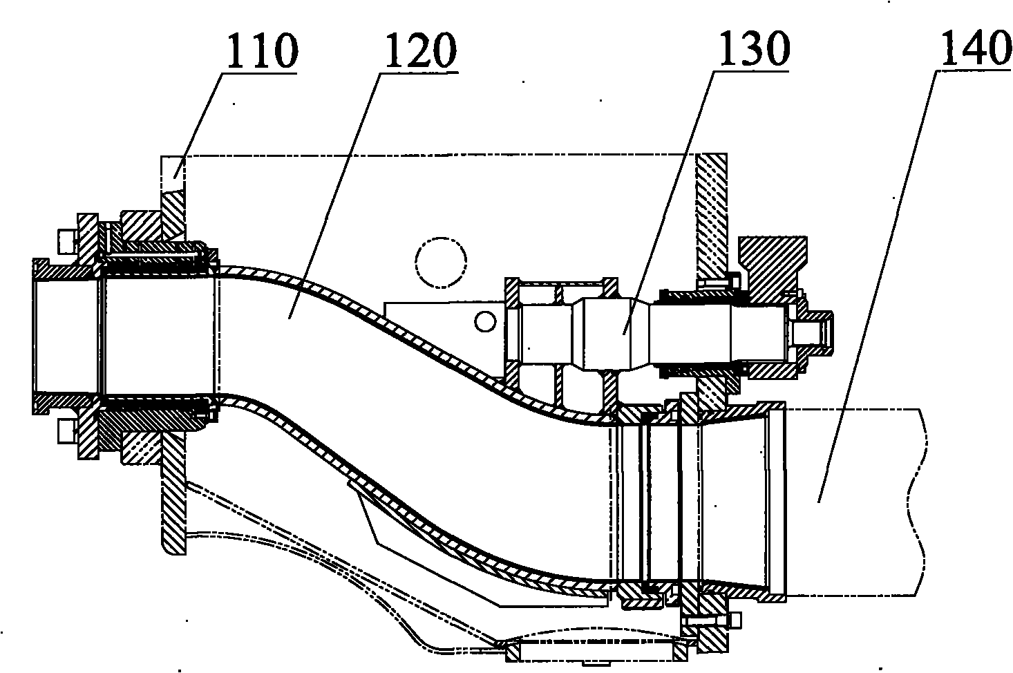 Distributing valve for concrete pump and concrete pump