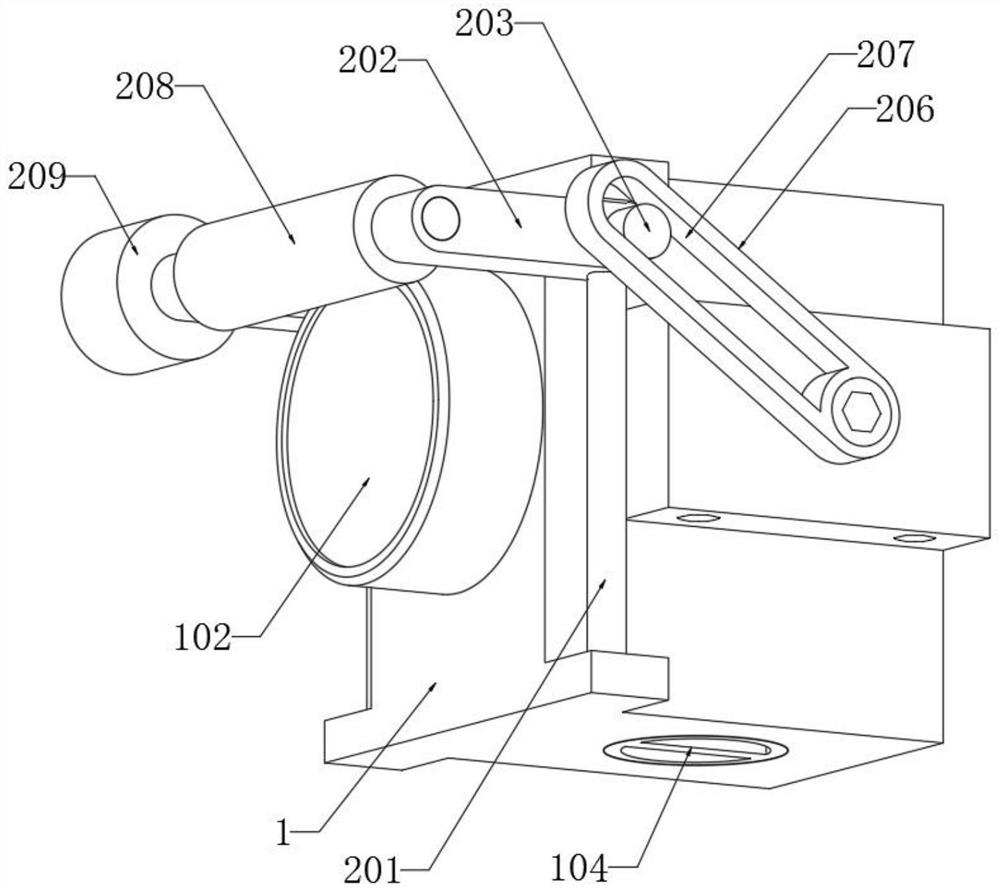 Vehicle-mounted camera cleaning device based on small swing brush