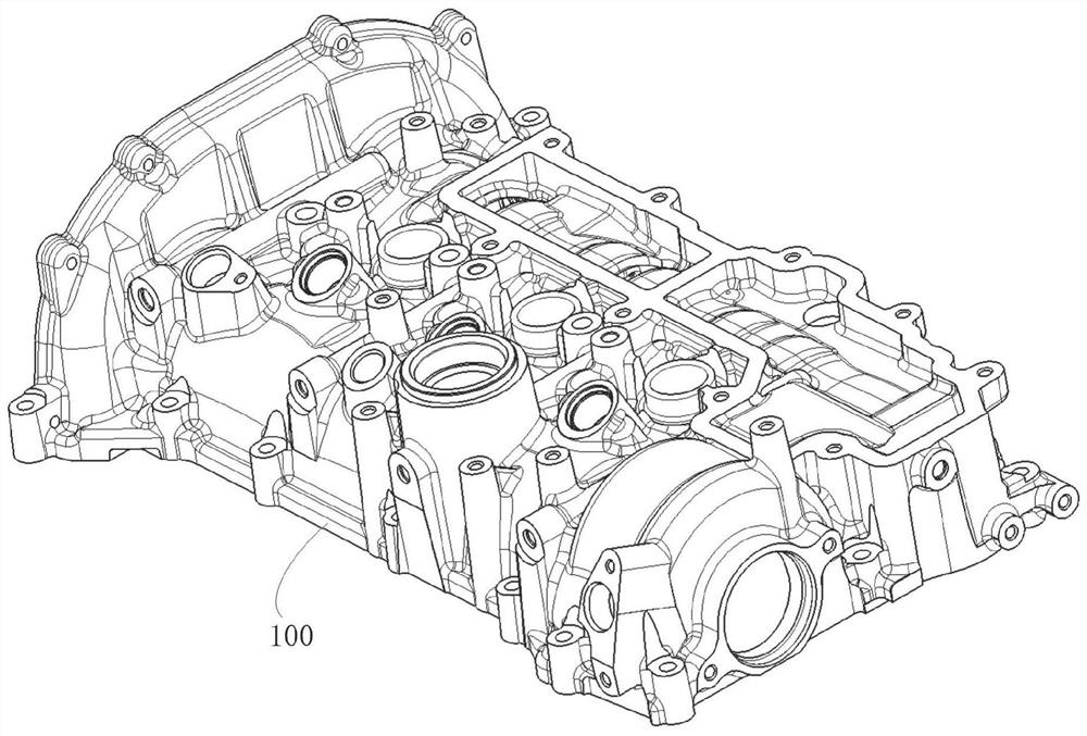 Integrated cylinder head cover and automobile engine