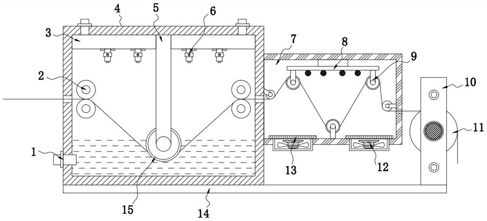 Anti-static treatment device for anti-static multi-face flexible velvet fabric