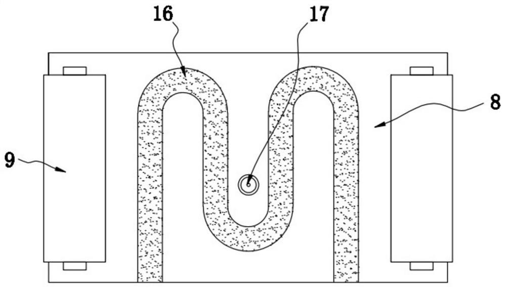 Anti-static treatment device for anti-static multi-face flexible velvet fabric