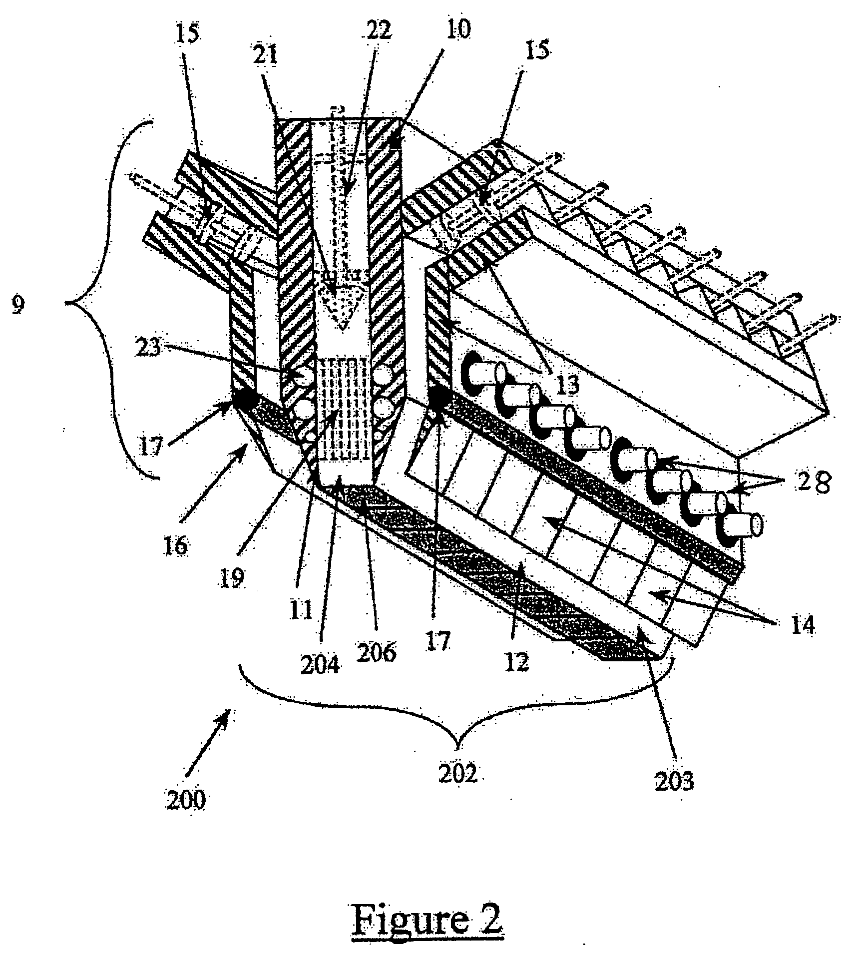 Process and apparatus for preparing a diamond substance