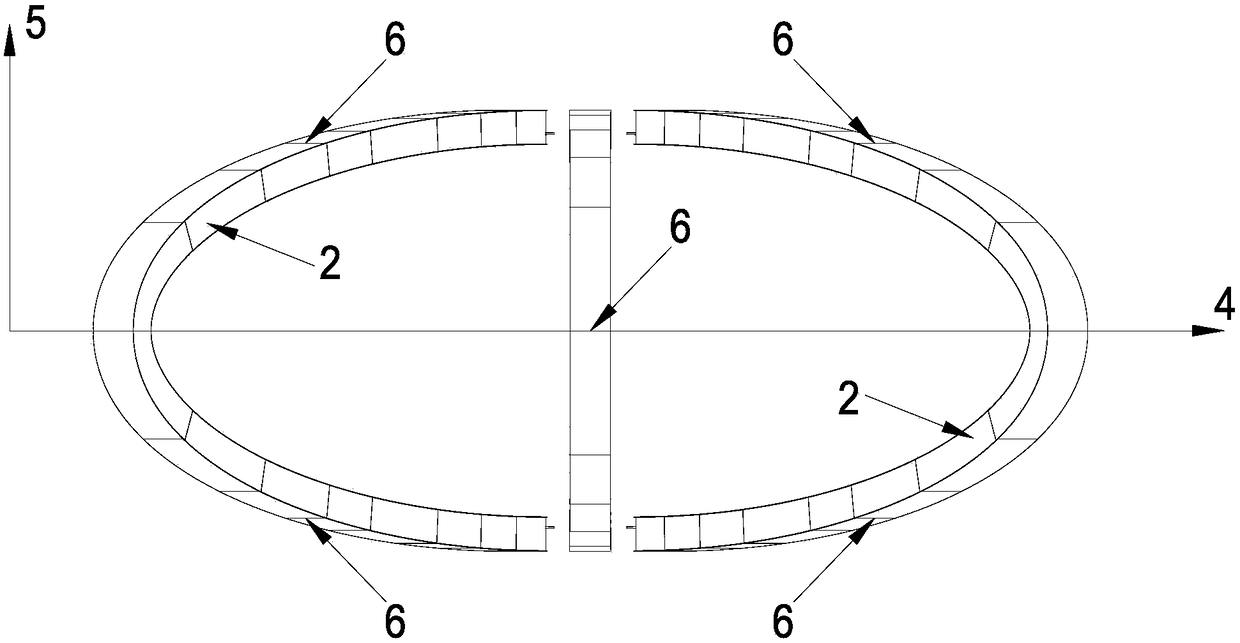 Three-dimensional space steel tower segmental hoisting accurate positioning method based on two-dimensional line shape