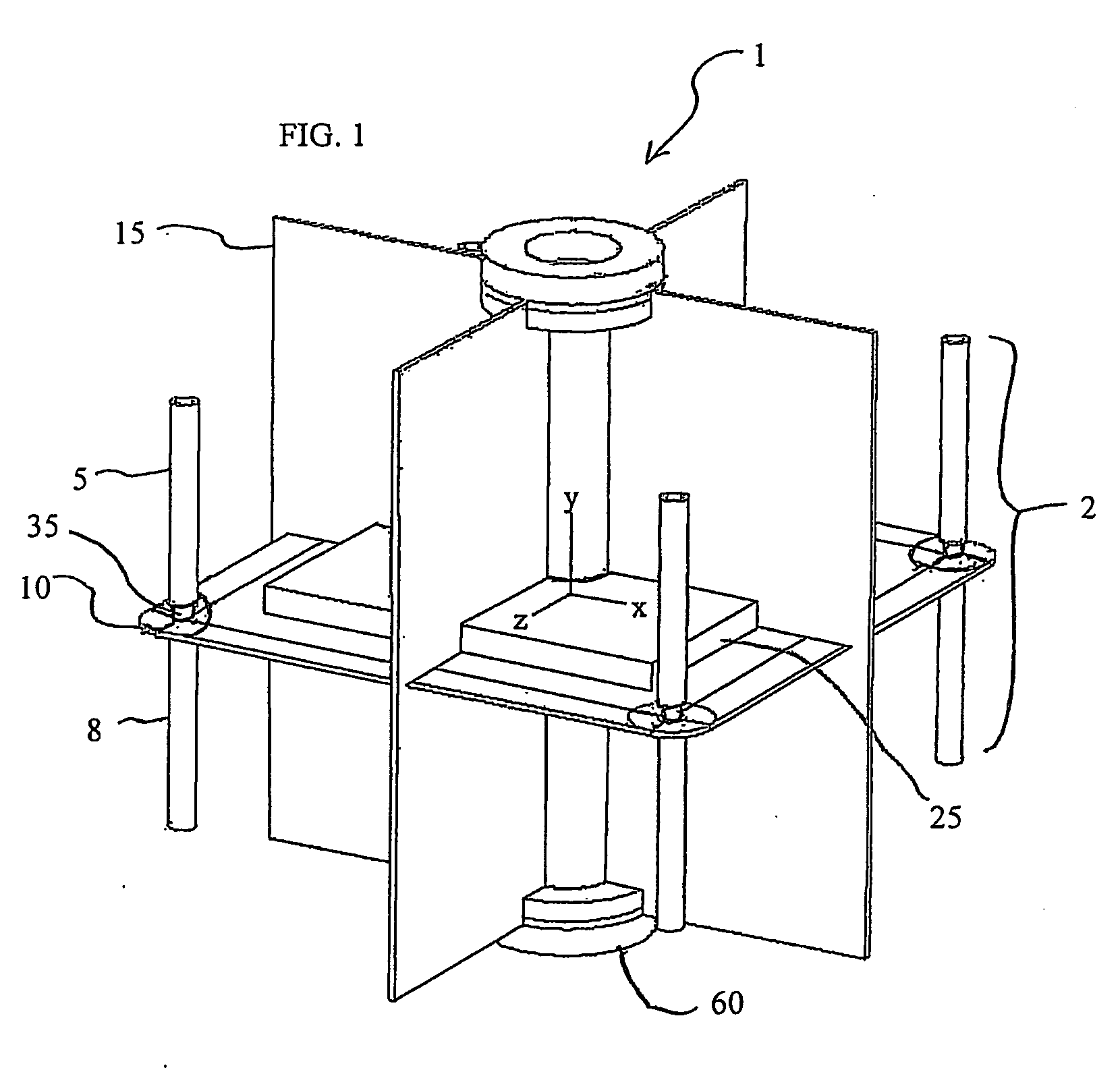 Dipole array with reflector and integrated electronics
