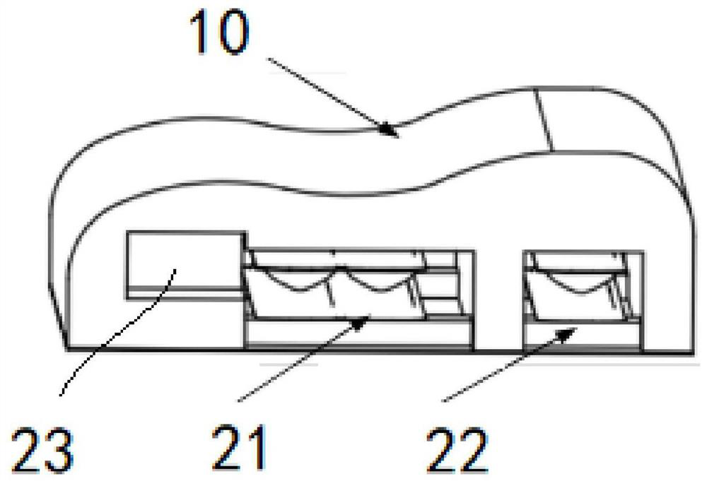 Self-adaptive adjusting method for air bag pillow, system and computer program