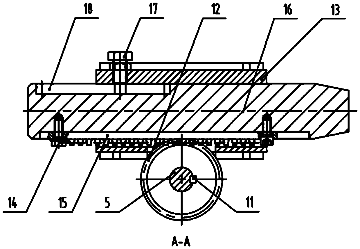 Automatic bolt mechanism of telescopic movable bridge