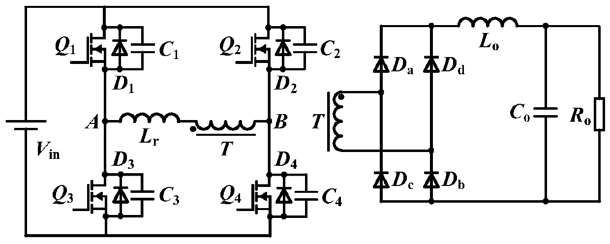 Parameter design method of phase-shifted full-bridge converter based on ZVS load range