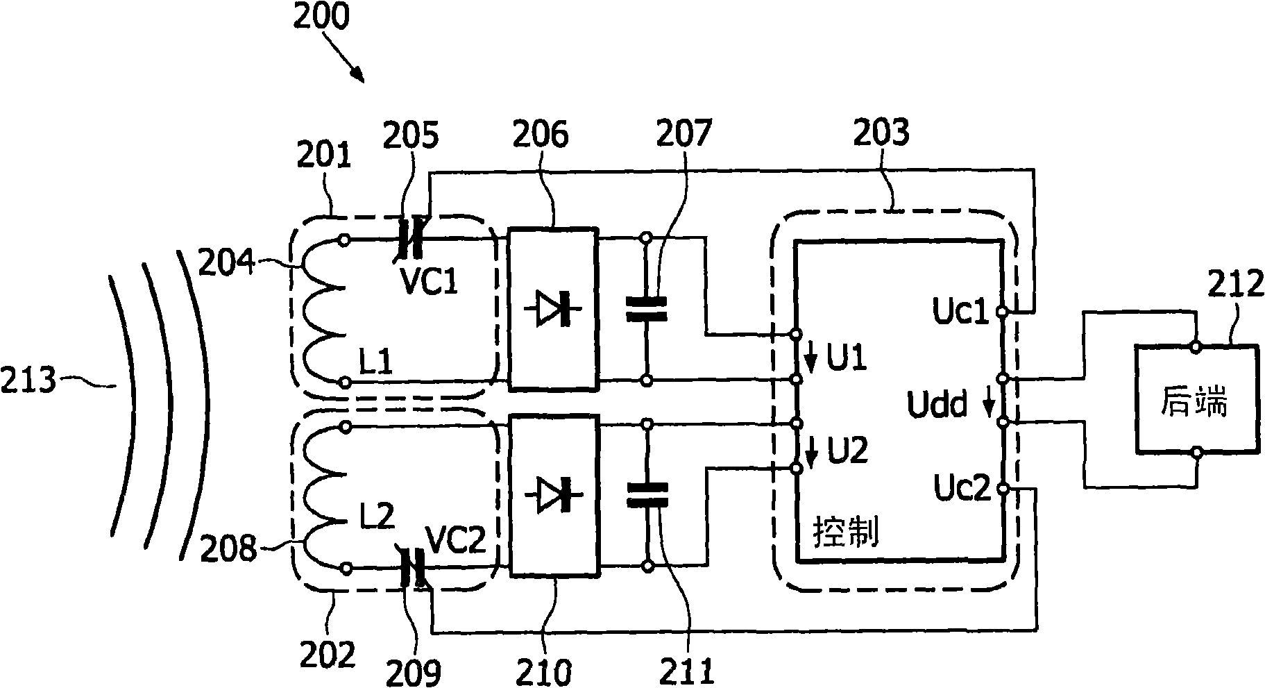 Circuit arrangement for a transponder and method for operating a circuit arrangement