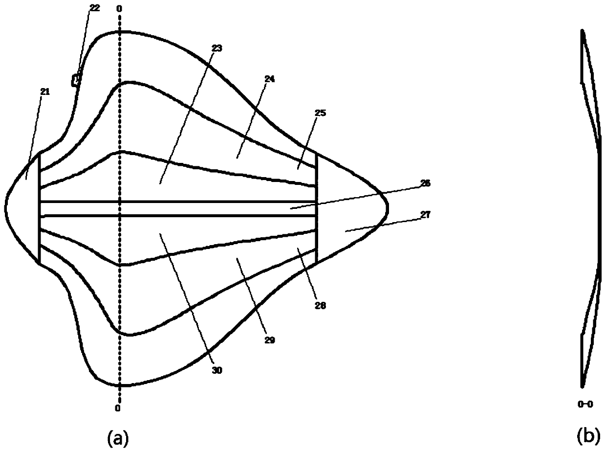 Wind turbine blade root air bag structure, assembling method thereof and wind turbine blade