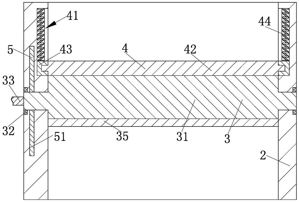 Woven fabric secondary winding device with dust removal assembly