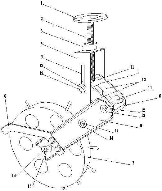 Sowing and fertilizing equipment straddle support ground wheel drive system