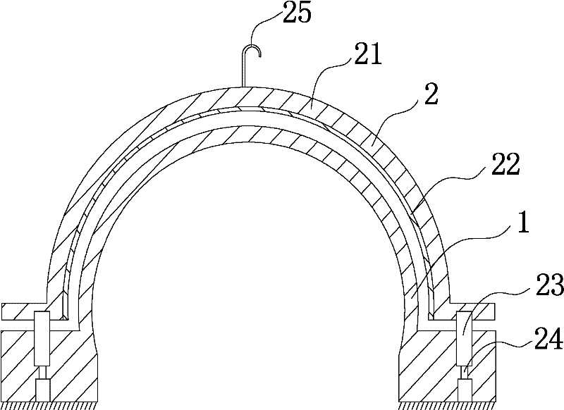 Thin shell cabin cover die for wind-driven generator and manufacturing method thereof