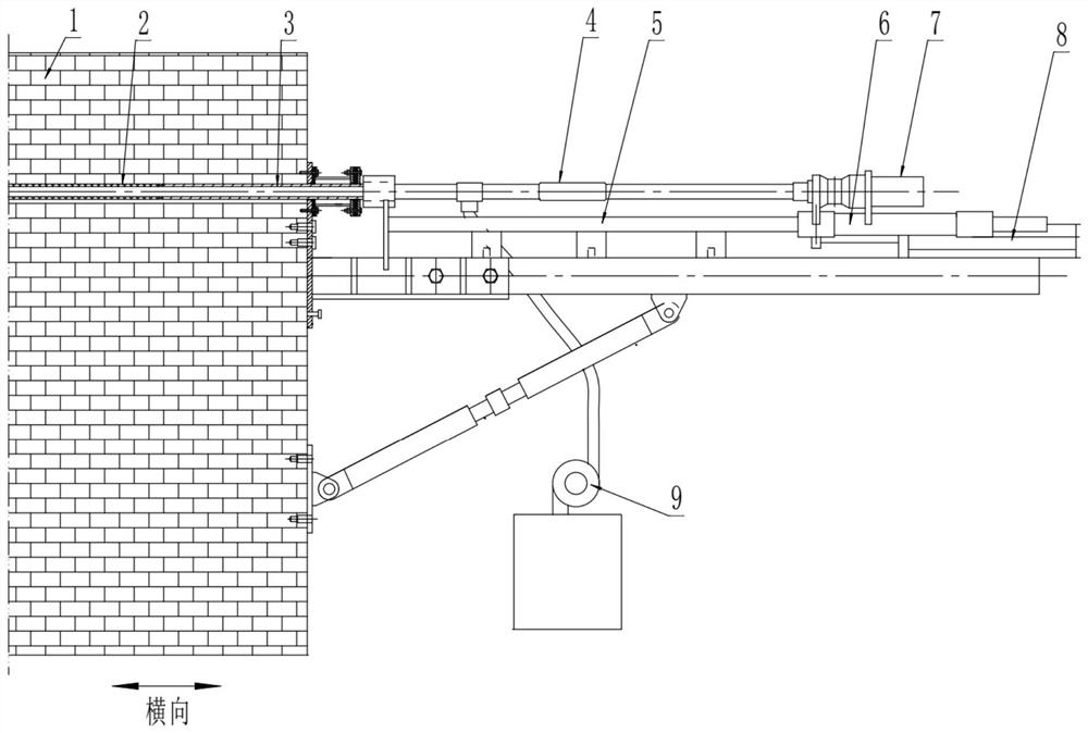 A kind of horizontal repair hole wall protection method of house wall
