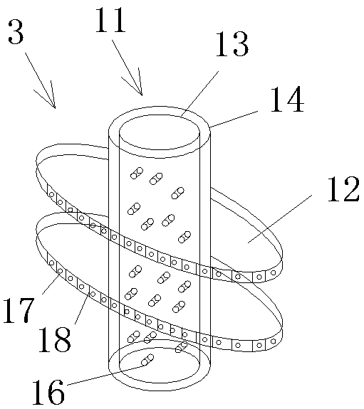 Quick purification treatment device for high-temperature exhaust gas