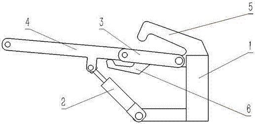 The drill arm of the hydraulic drilling rig increases the connecting rod metamorphic mechanism