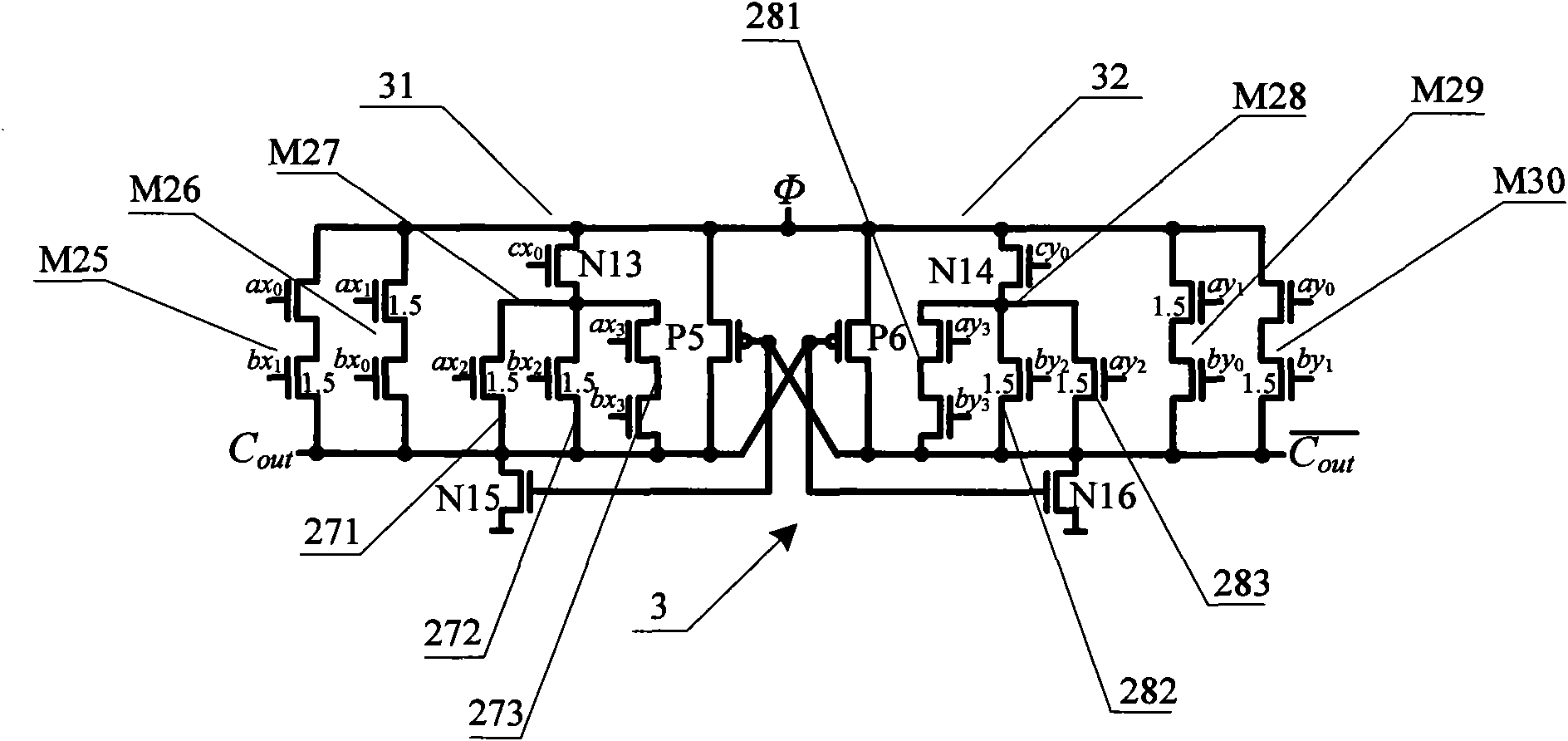 Tri-valued, thermal-insulating and low-power adder unit and adder