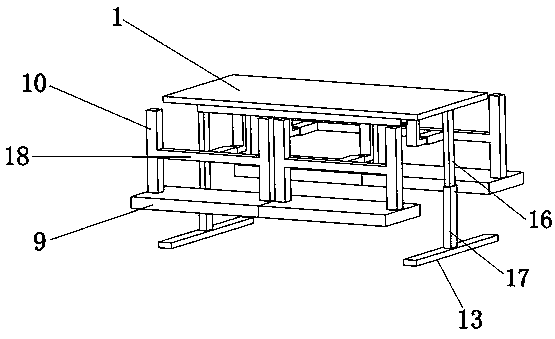 Variably-combinable integrated table-chair assembly for restaurants