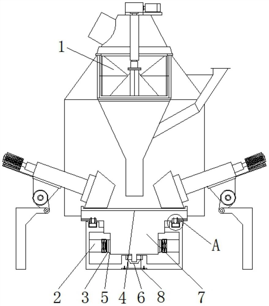 Permanent magnet motor direct-driven vertical mill with bidirectional load buffer device