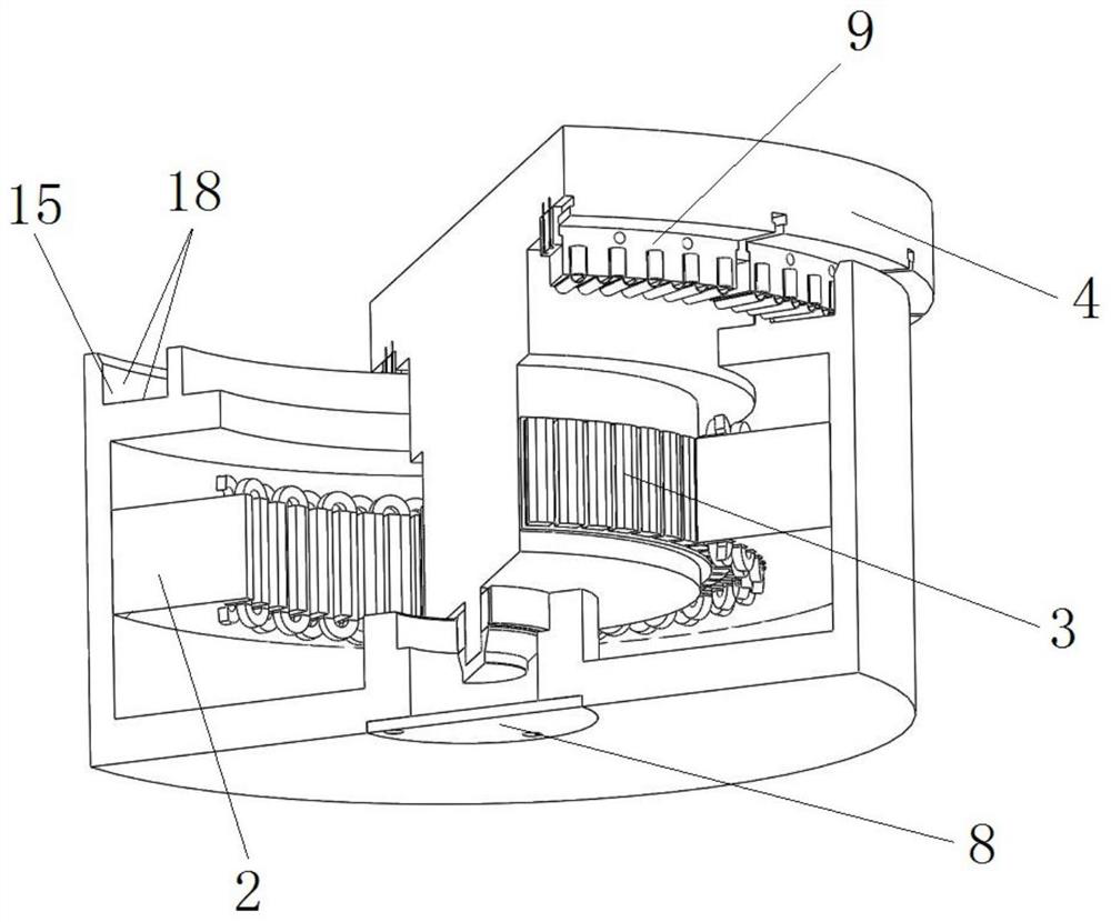 Permanent magnet motor direct-driven vertical mill with bidirectional load buffer device