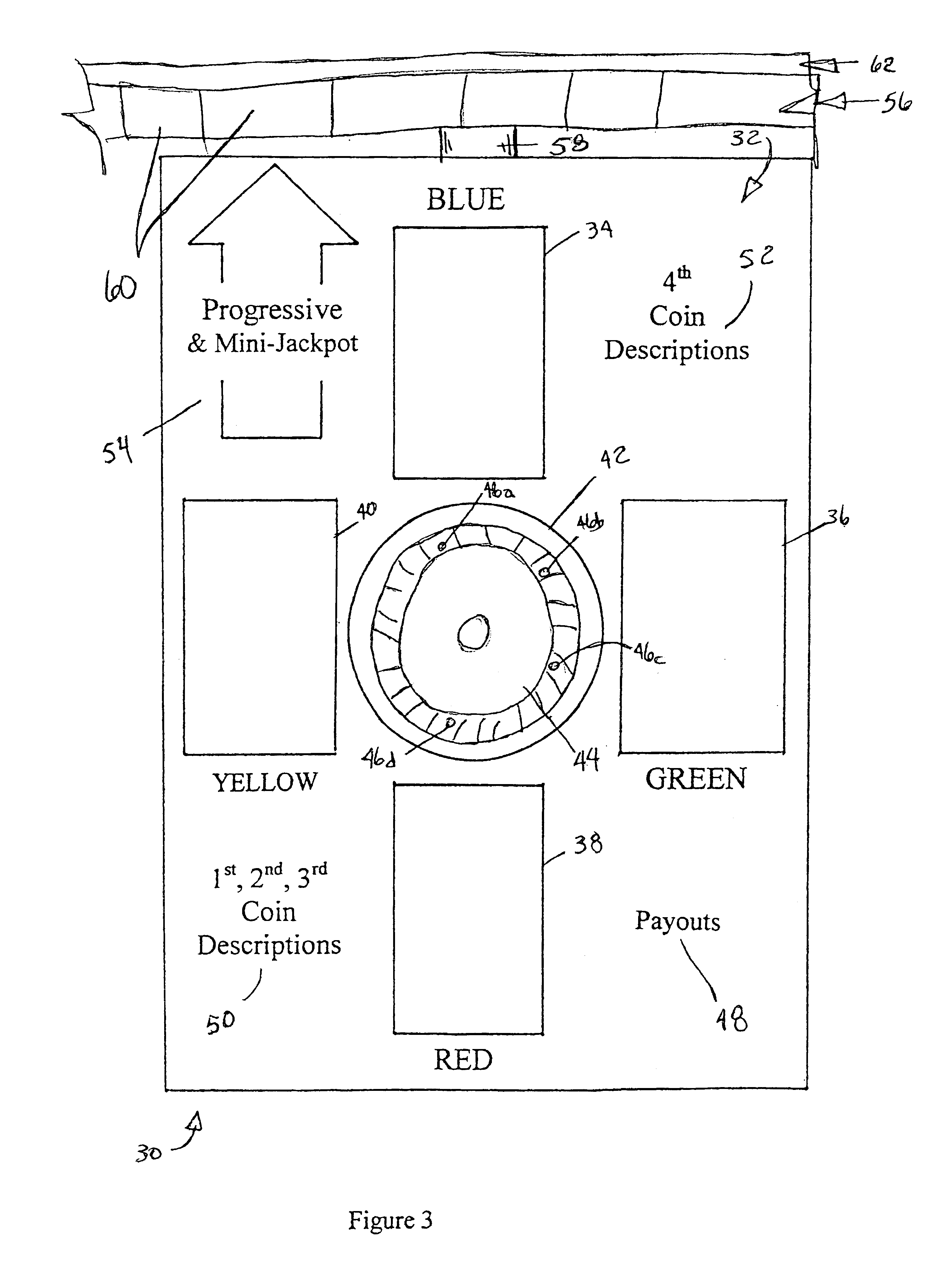 Roulette-type gaming apparatus and method for playing the same