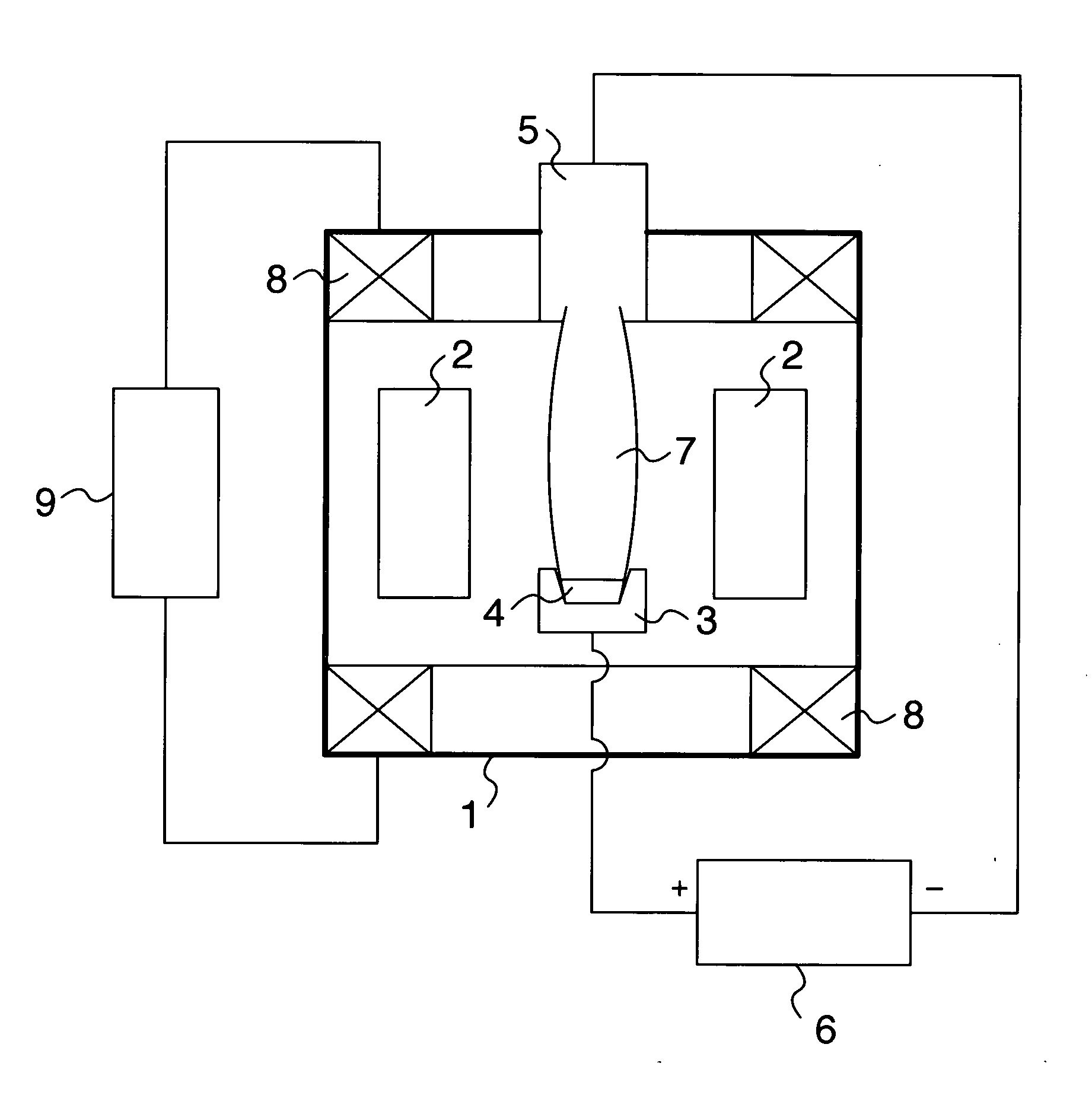 Multinary deposition film production stabilizing device and method, and tool with multinary deposition film