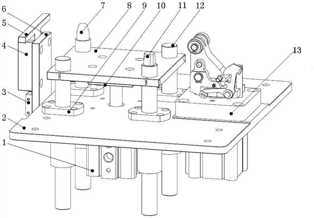 A positioning mechanism for double-speed chain assembly line and double-speed chain assembly line equipment