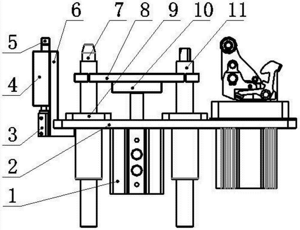 A positioning mechanism for double-speed chain assembly line and double-speed chain assembly line equipment