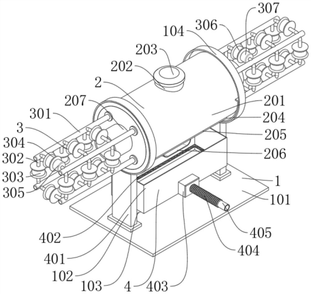 High-strength round chain production polishing device