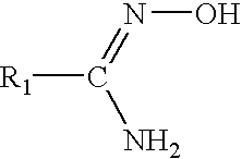 Amidoxime compounds as chelating agents in semiconductor processes