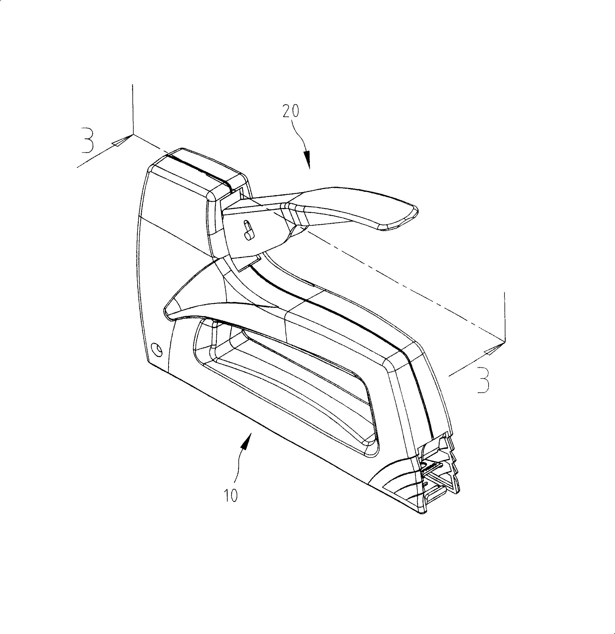 Labor saving type manual nail gun