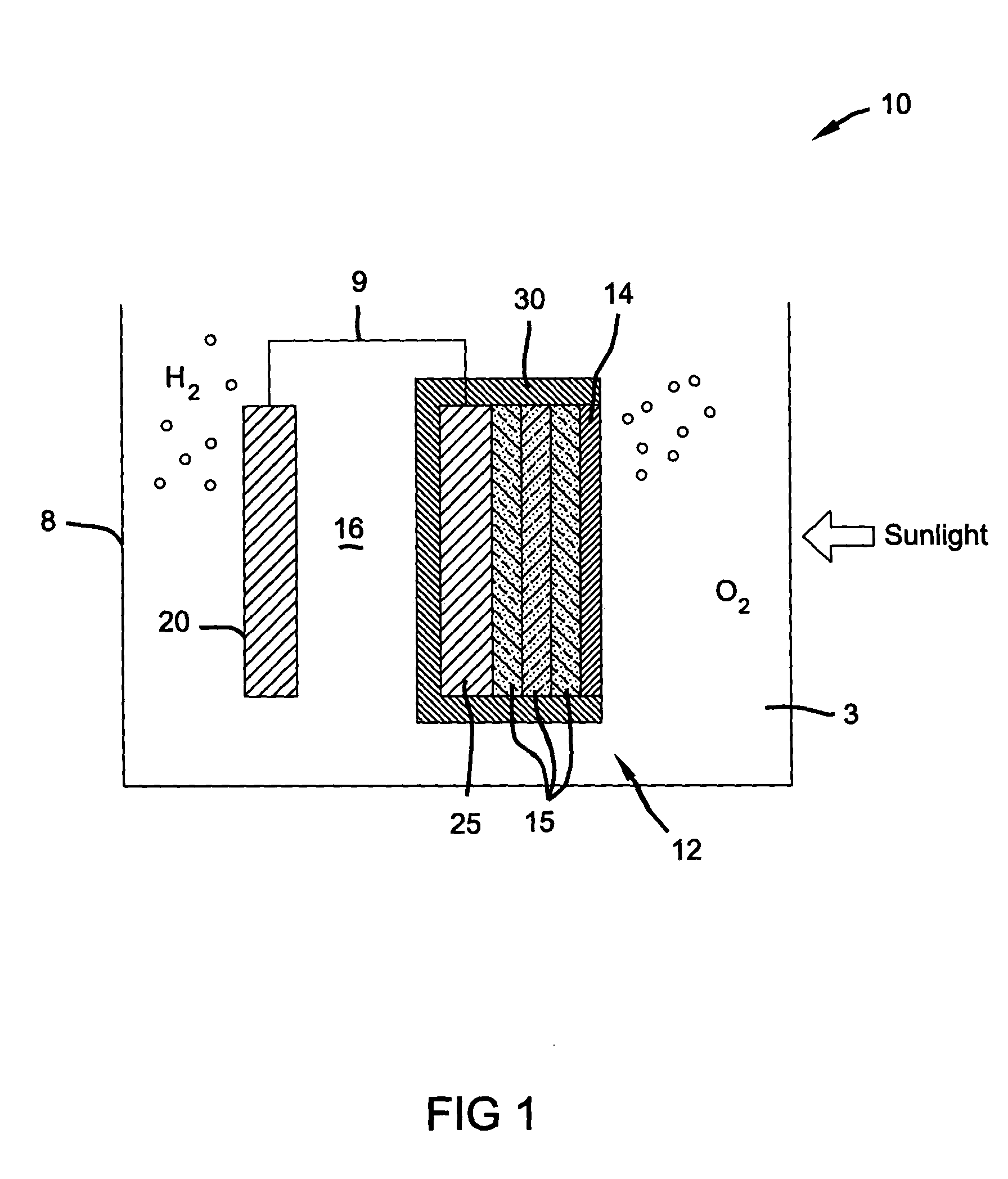 Photoelectrochemical device and method of making