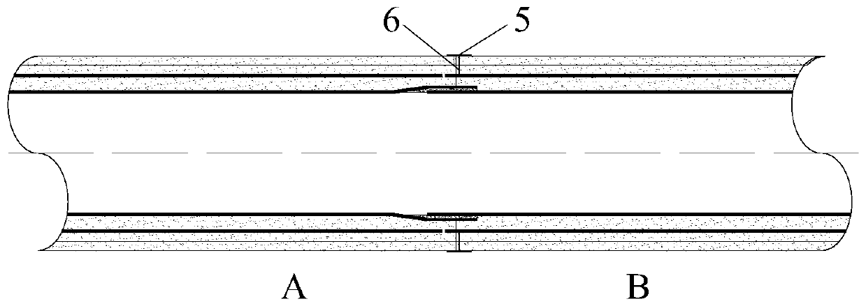 Fabric reinforced concrete - steel tube - FRP composite pipe and manufacturing method thereof