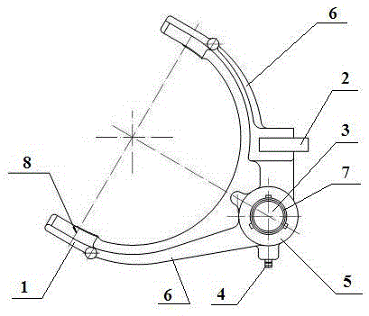 A new type of shift fork for commercial vehicles