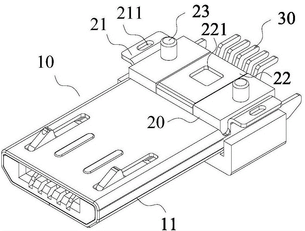 USB connector and USB device