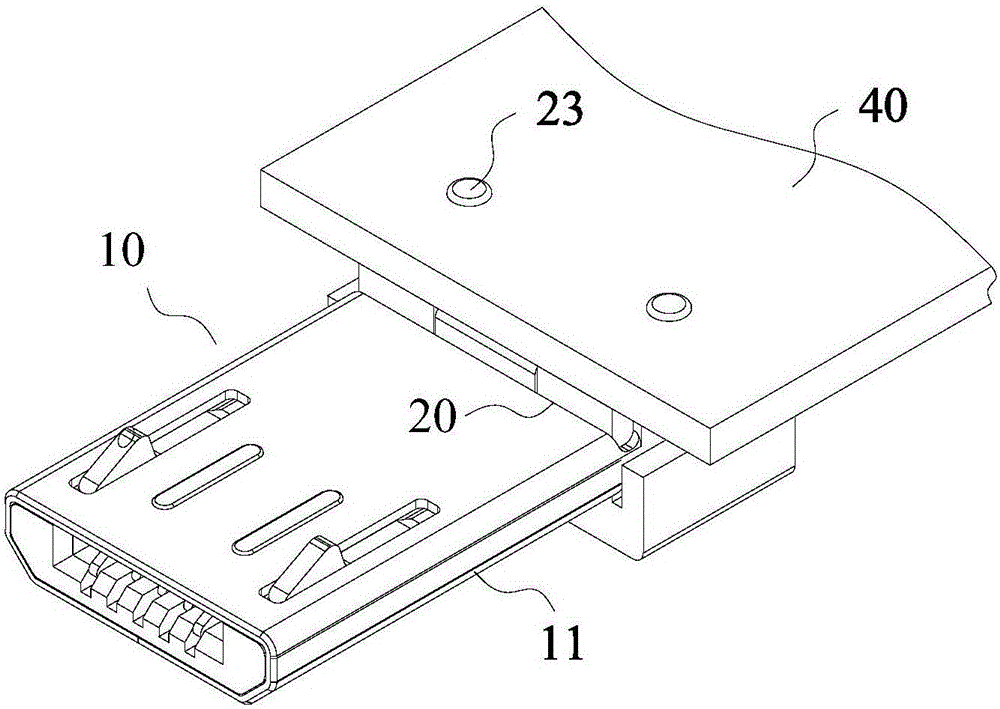 USB connector and USB device