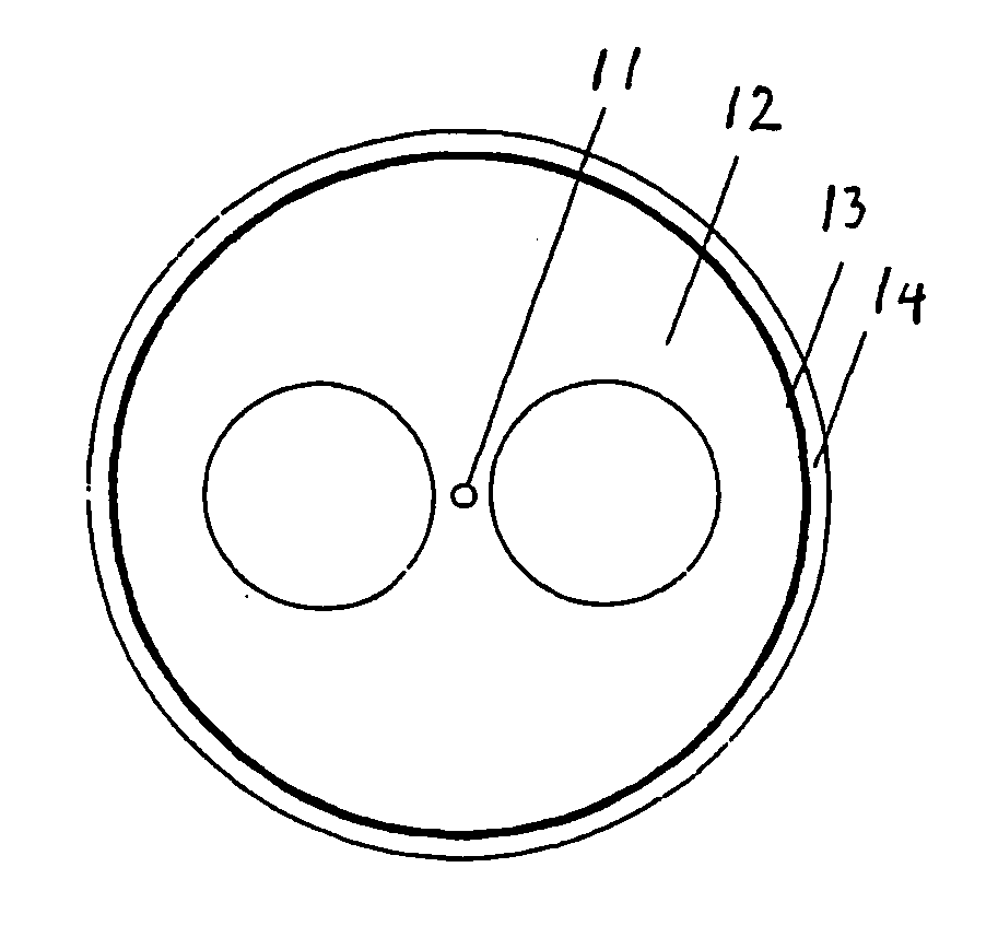 Method for preparing an optical fibre, optical fibre and use of such