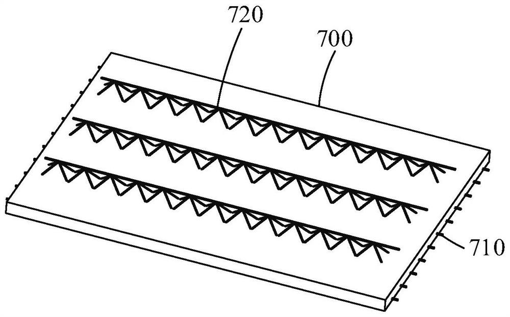 Sloping roof structure and construction method thereof