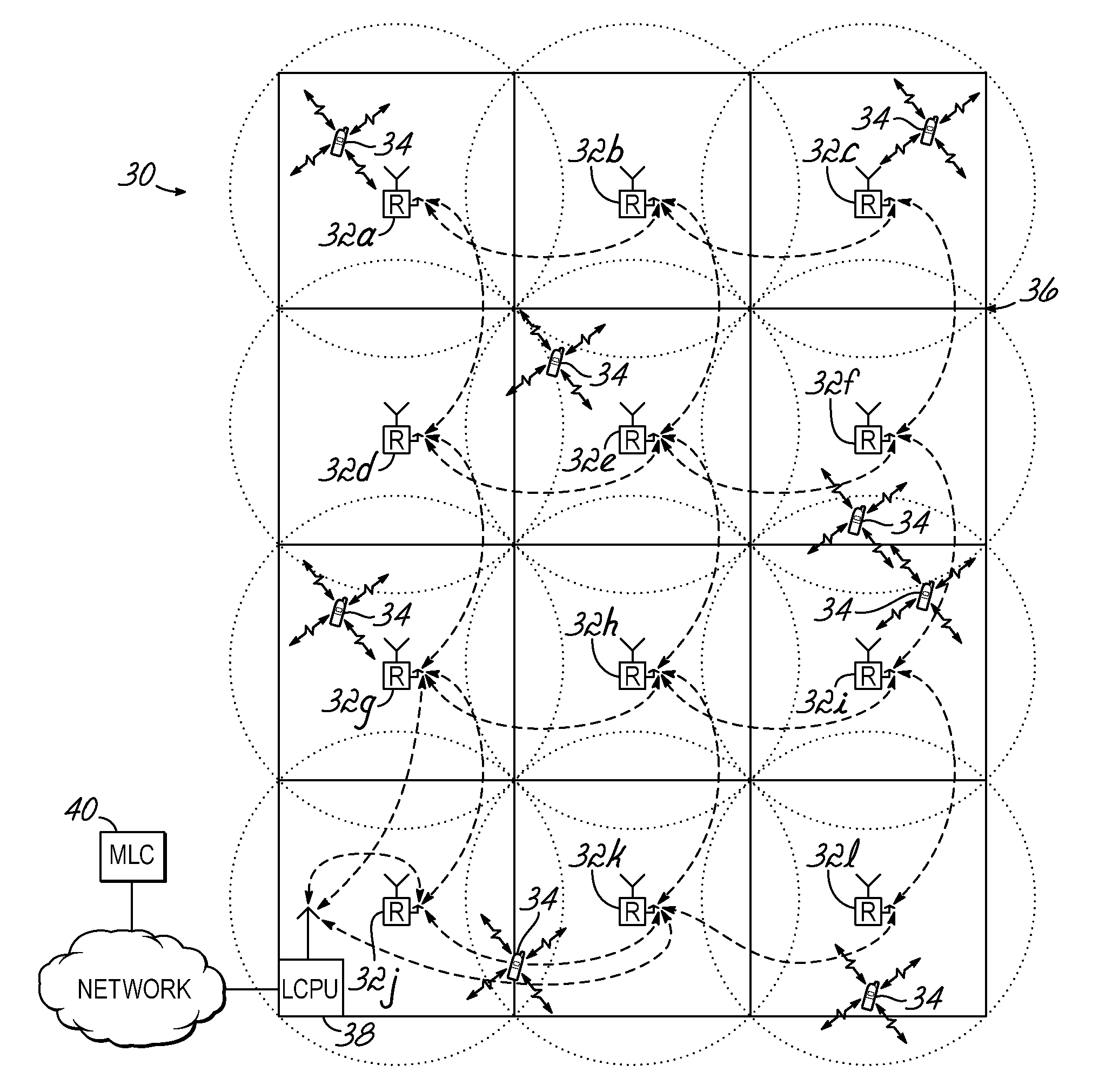 System and method for location of mobile devices in confined environments