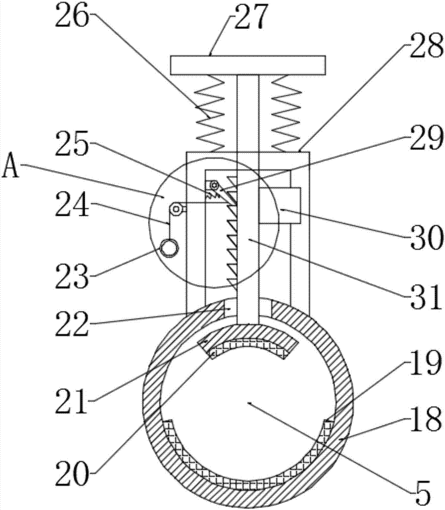 Adjustable pipeline cutting device for hydraulic engineering