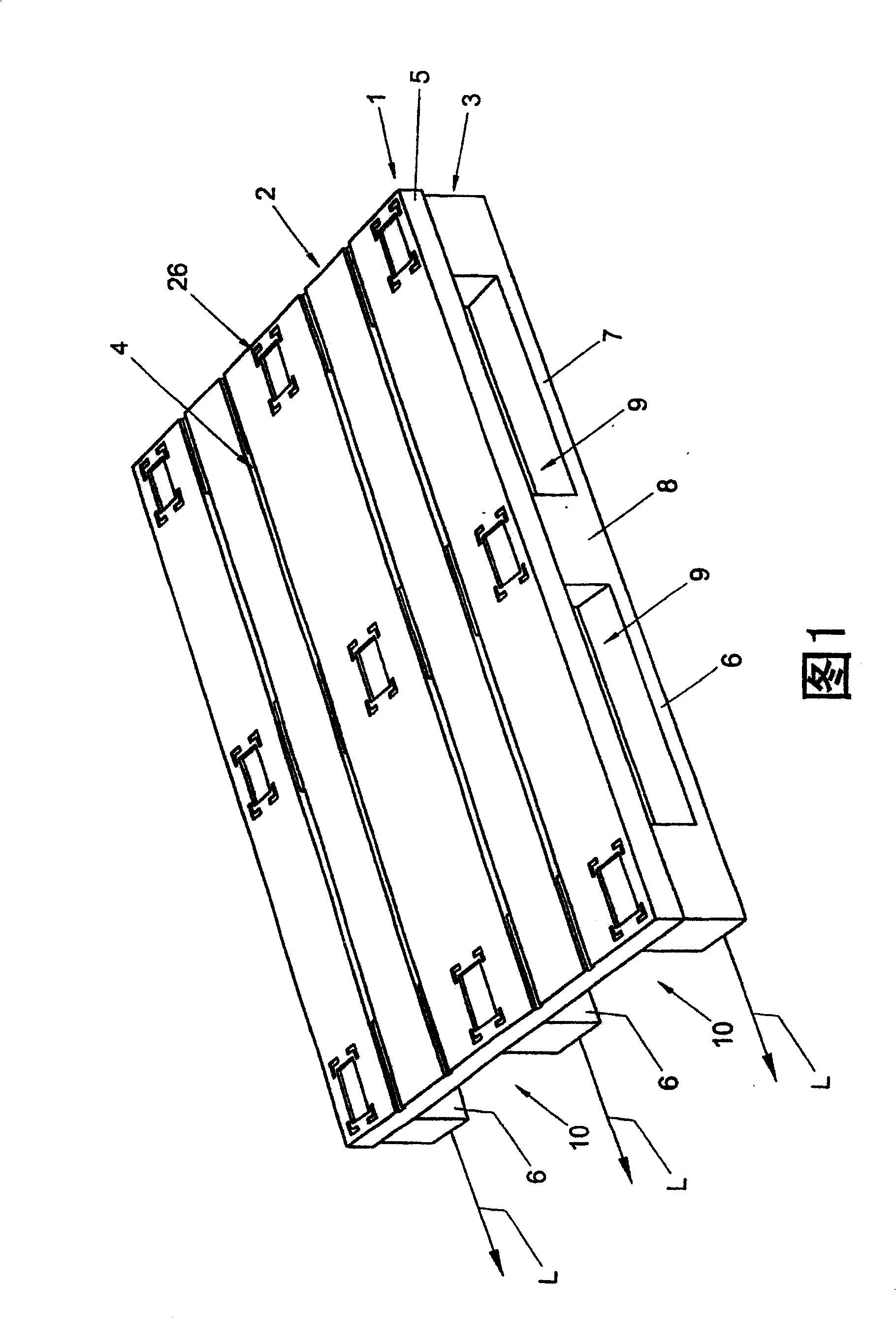 Pallets and assembly comprising the same